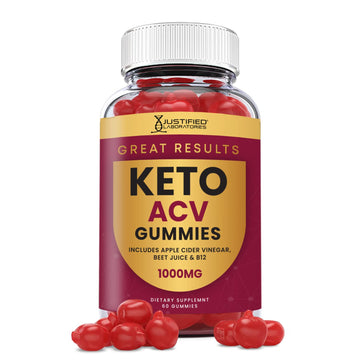 Justified Laboratories Great Results Keto ACV Gummies 1000MG with Pomegranate Juice 