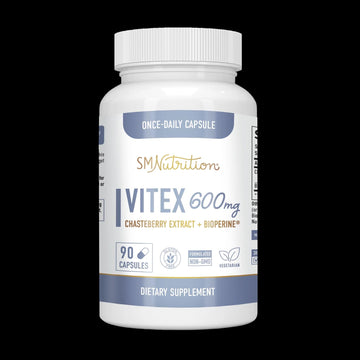 LLK Chasteberry Capsules 600mg - Menopause & PMS Relief Women's Health Supplement