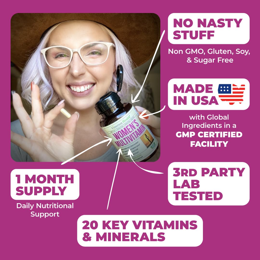 Multivitamin for Women - Womens Multivitamin & Multimineral Supplement Vimerson Health