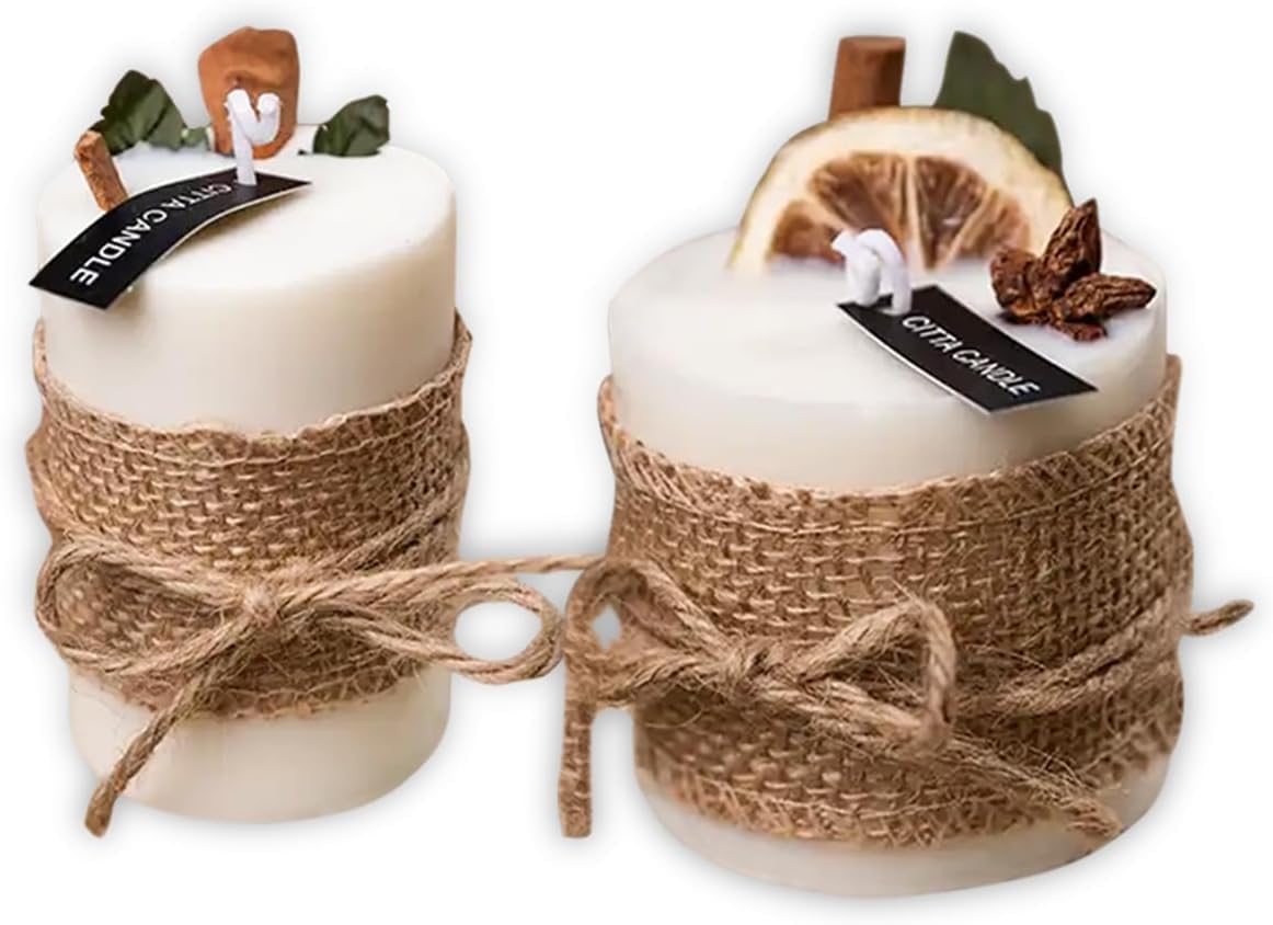 Scented Candles, Natural Soy Wax with Essential Oils, 8 Oz - Long-Lasting Aroma, Aromatherapy Candles Generic
