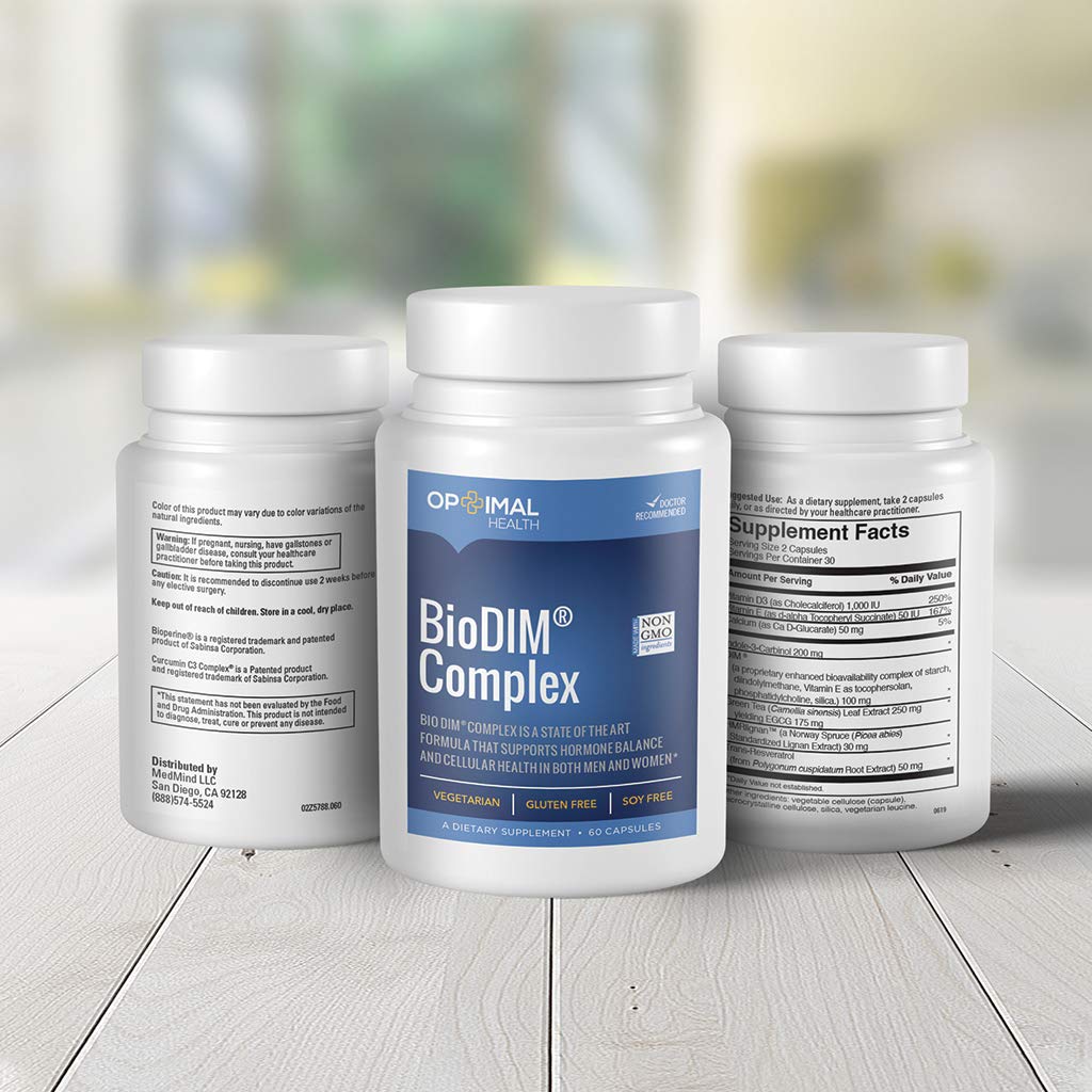 OPTIMALHEALTH BioDIM (Diindolylmethane) Complex | Supports Hormone Balance, Cellular Health OPTIMALHEALTH