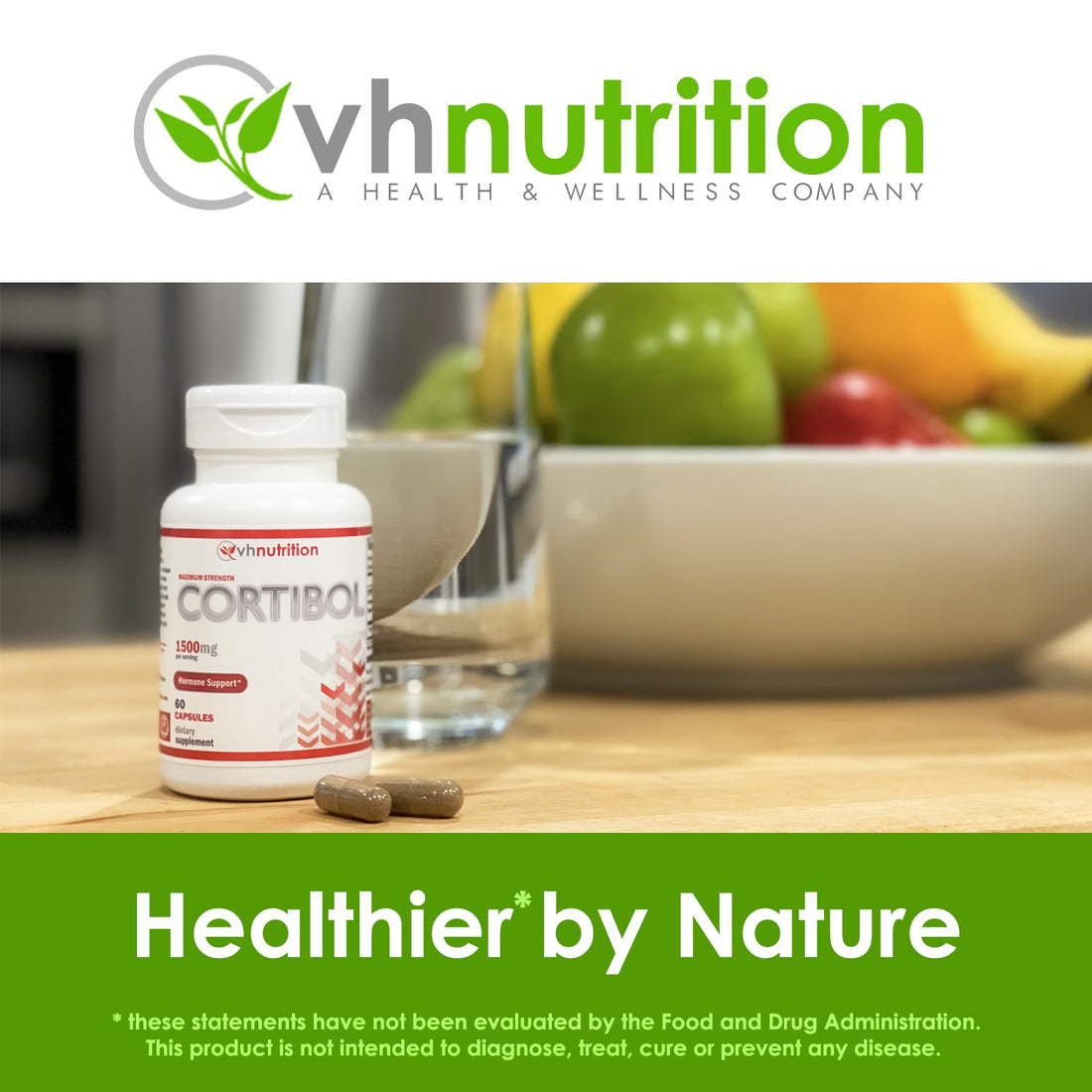 VH Nutrition CORTIBOL | Cortisol Manager* Supplement | Maximum Strength Adrenal 