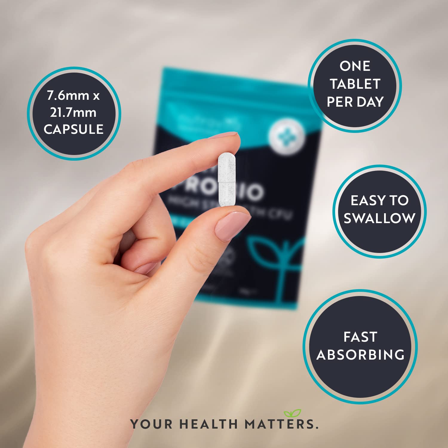 Probiotics for Gut Health - 90 Vegan Capsules (Not Tablets) for Bloating Relief Nutravita