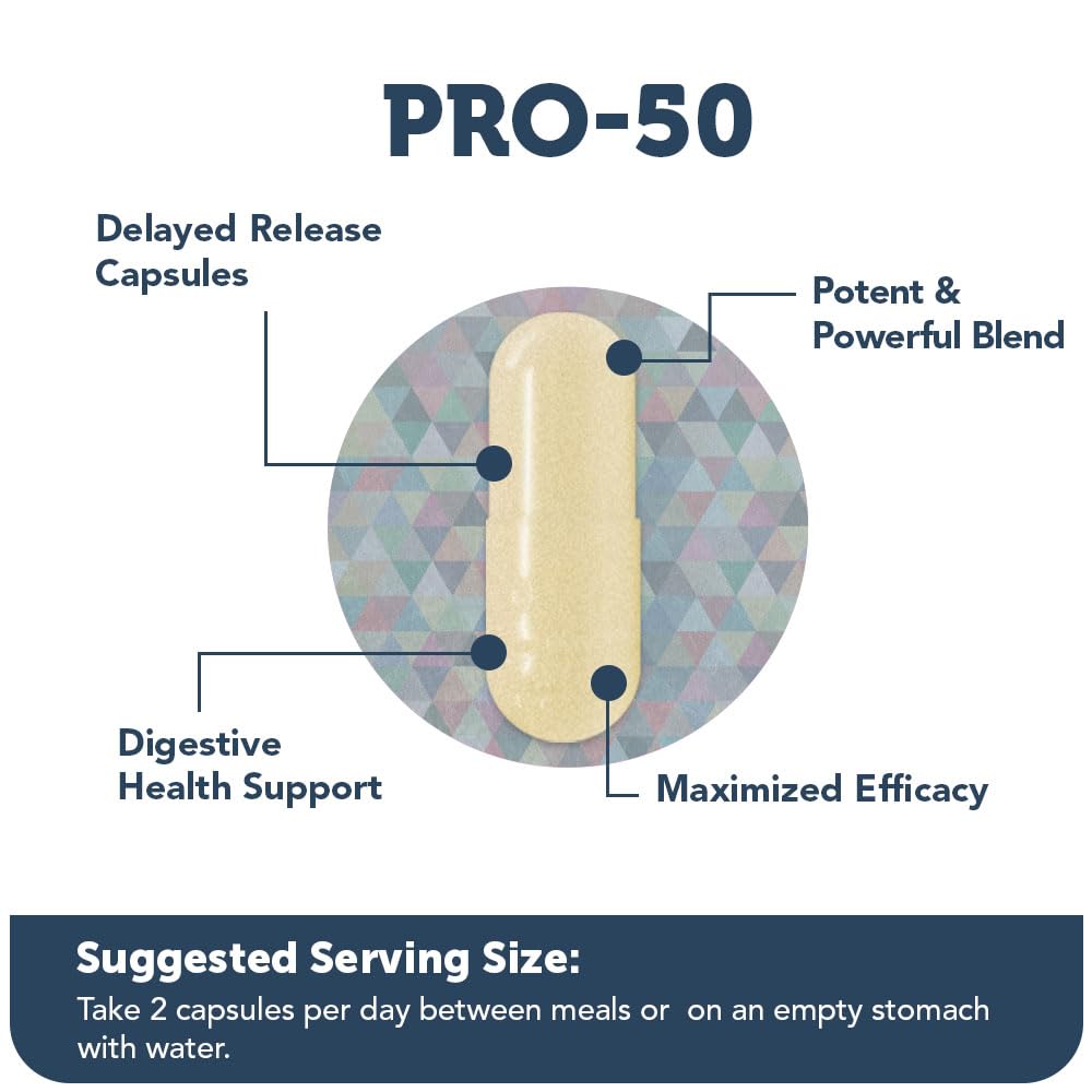 Vitamin Bounty Pro-50 Probiotics - 13 Probiotic Strains, Gut Health, Digestive Health Vitamin Bounty