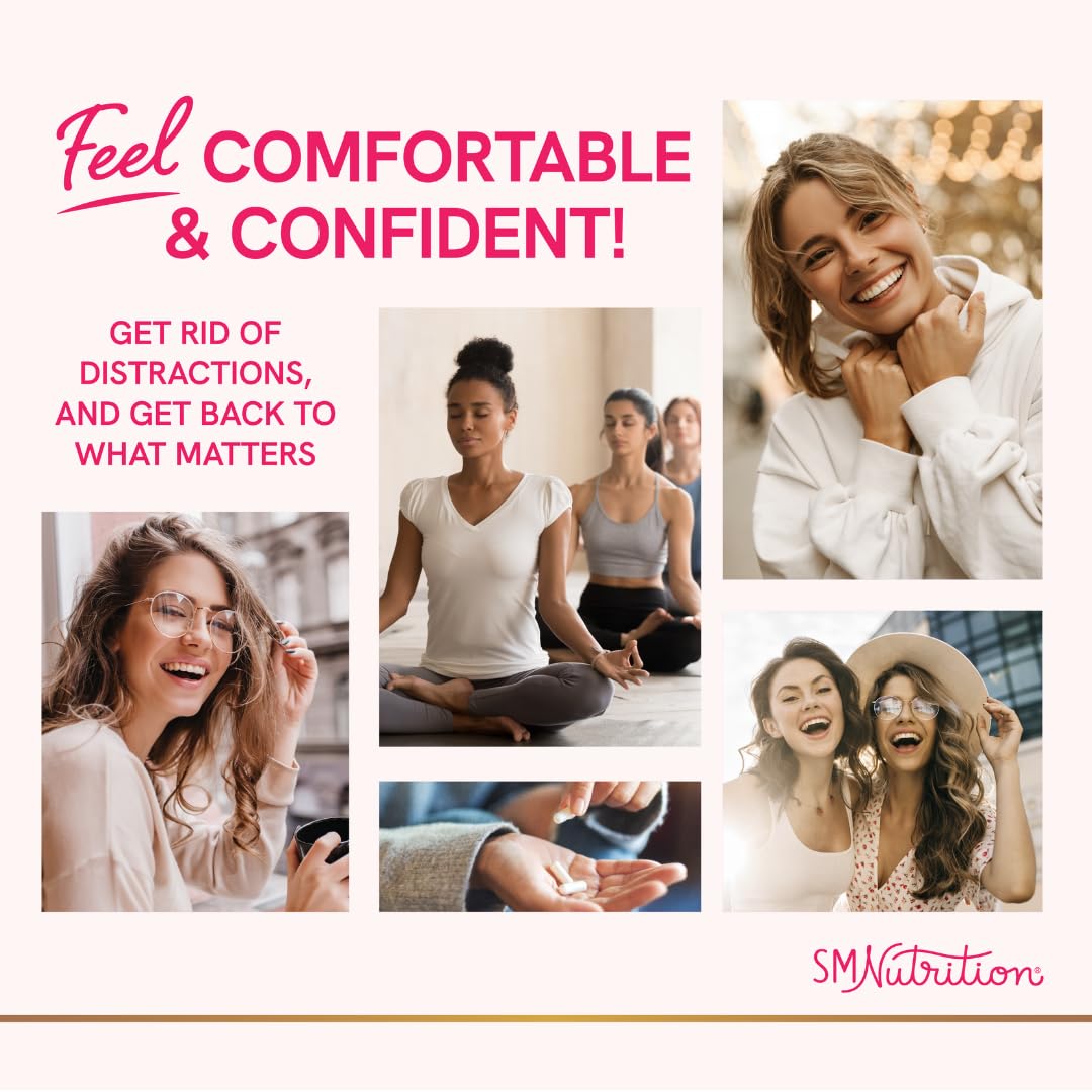 Boric Acid Suppositories for Women | 600mg | for pH Balance, Vaginal Odor & Itching | Feminine Hygiene SMNutrition