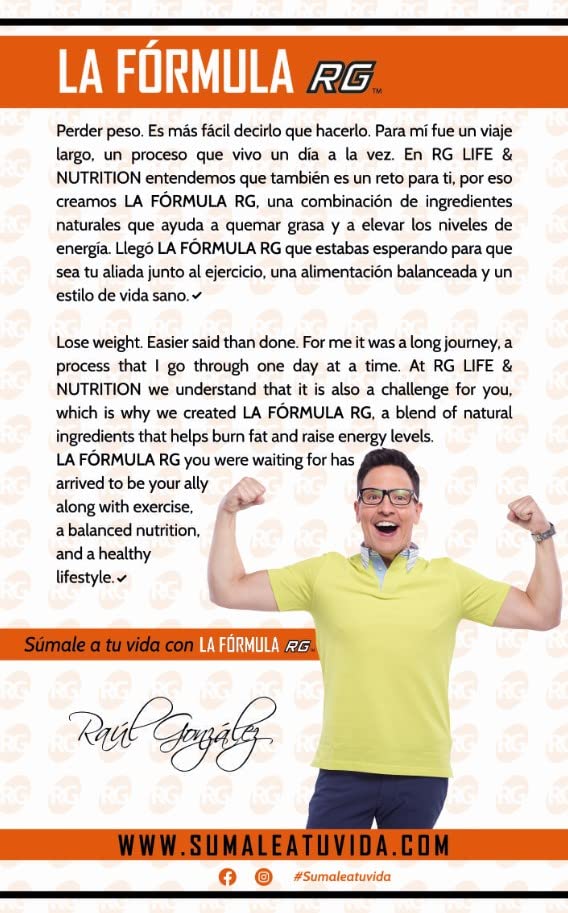 RG LIFE & NUTRITION - Weight Loss Pills, Energy Booster and Fat Burner with Magnesium RG LIFE & NUTRITION