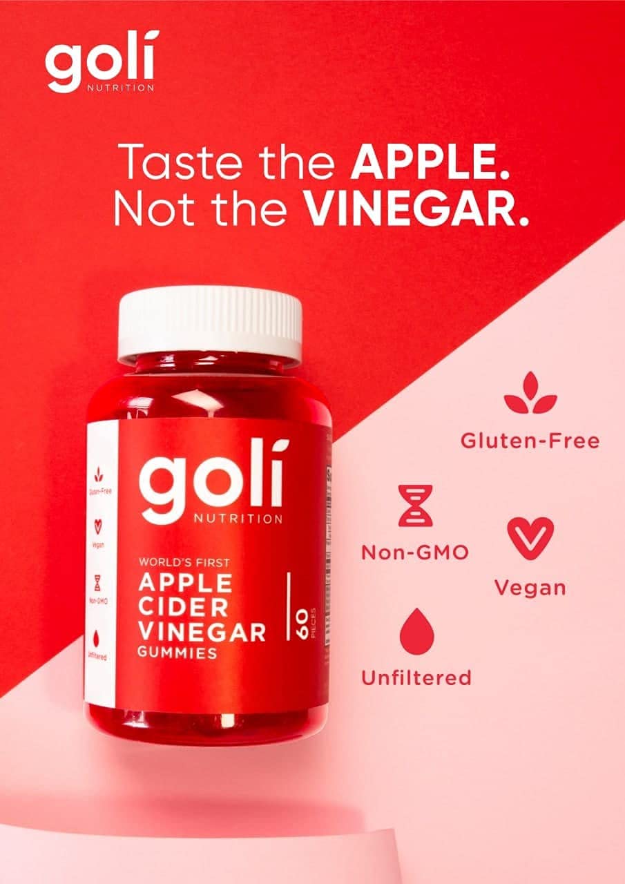 Goli Nutrition Goli nutrition World's First Apple Cider Vinegar Gummies 60 Count, 60 Count Goli