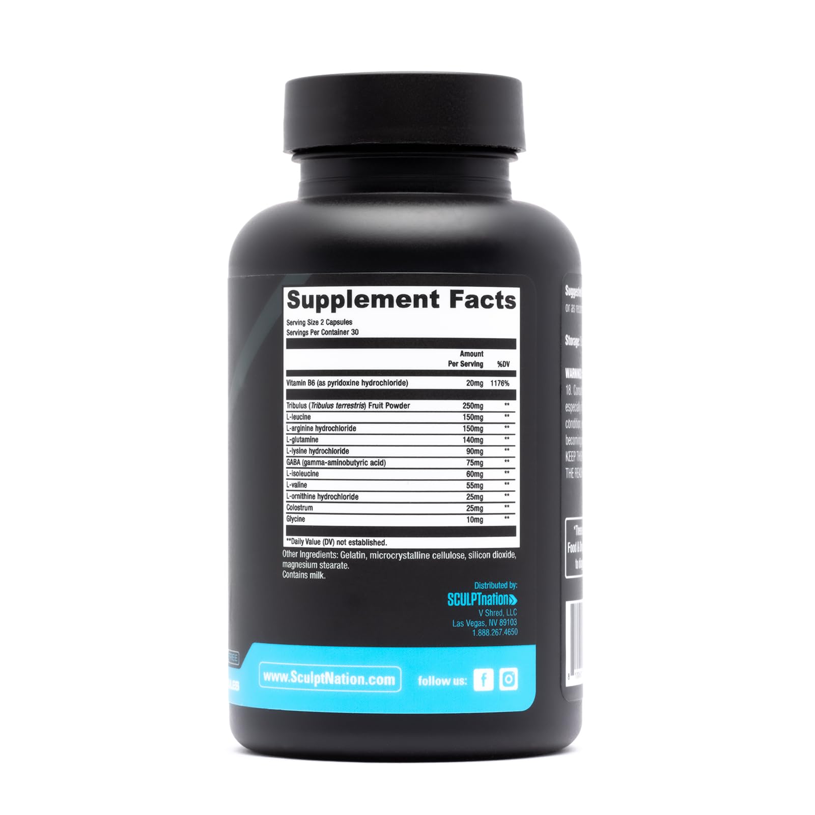 Sculpt Nation by V Shred L Arginine, Tribulus Terrestris & Amino Acids for Energy Sculpt Nation