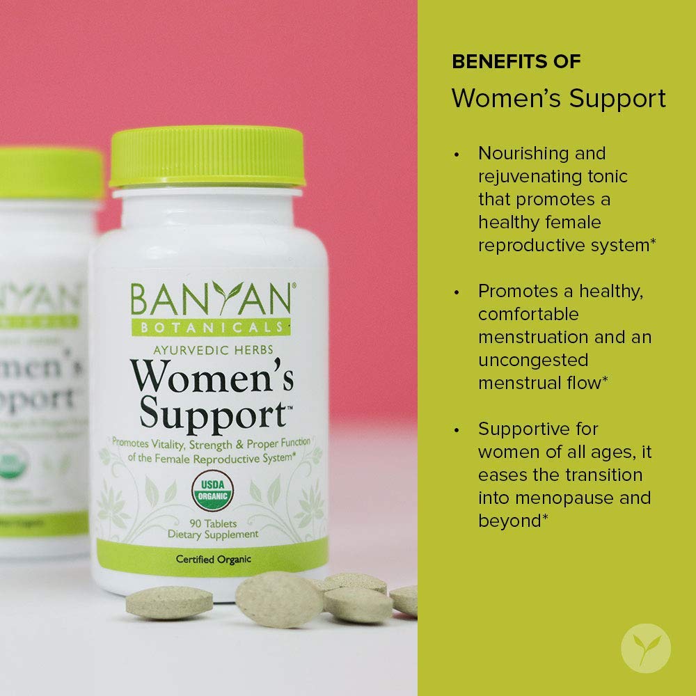 Banyan Botanicals Women’s Support – Organic Herbal Tablets – Promotes a Healthy Female Reproductive Banyan Botanicals