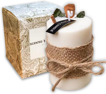 Scented Candles, Natural Soy Wax with Essential Oils, 8 Oz - Long-Lasting Aroma, Aromatherapy Candles