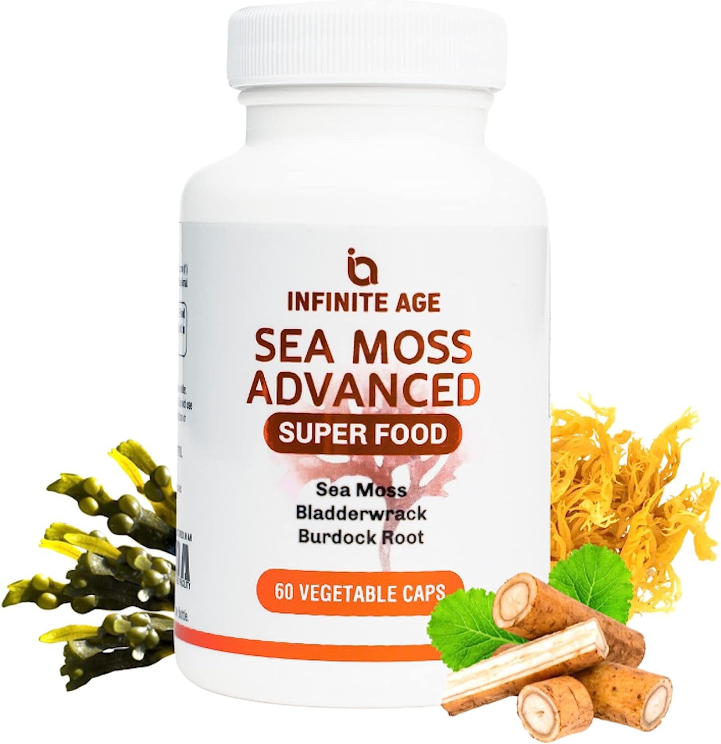 INFINITE AGE: 1250mg Sea Moss Advanced Superfood - High-Potency, Vegan