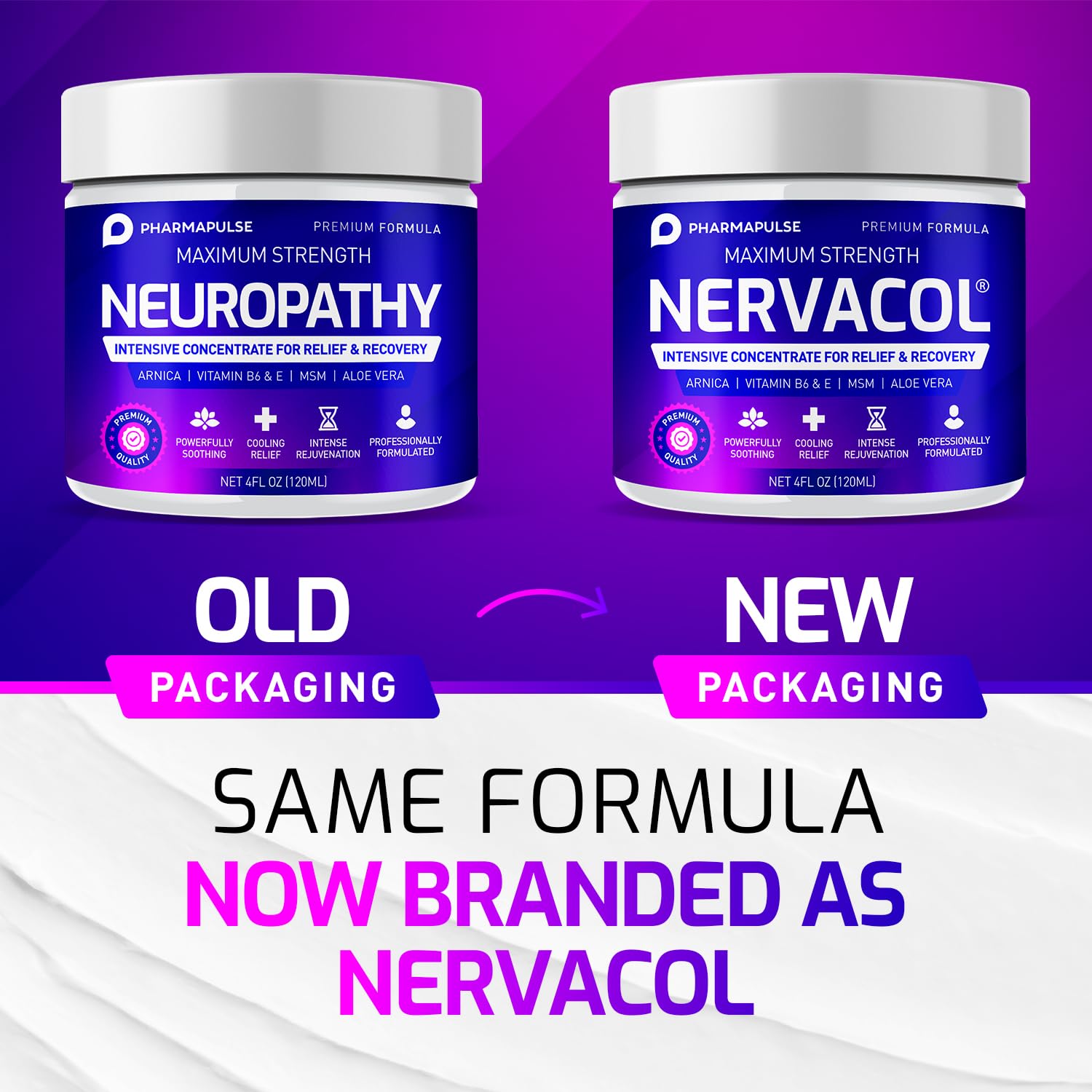 Neuropathy Nerve Therapy & Relief Cream - Maximum Strength Relief Cream for Foot Pharmapulse