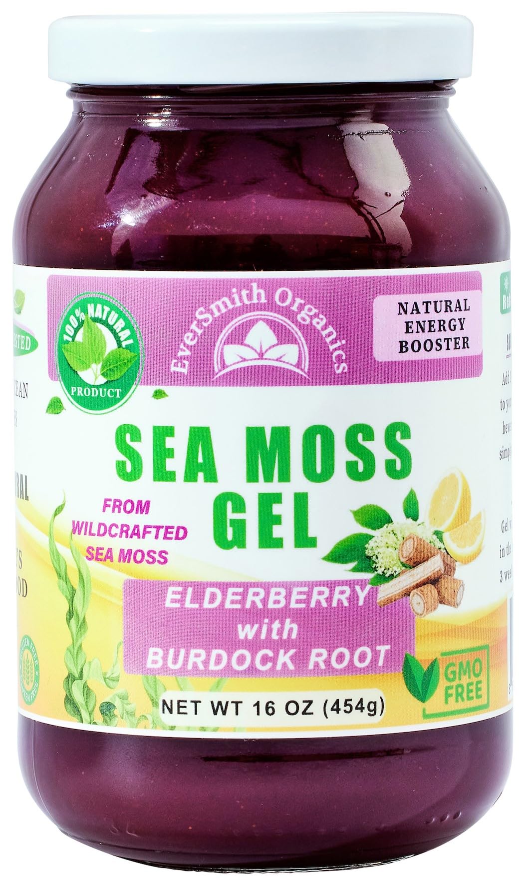 EverSmith Organics - Wildcrafted Irish Sea Moss Gel | Made in USA | Rich in Vitamins EverSmith Organics