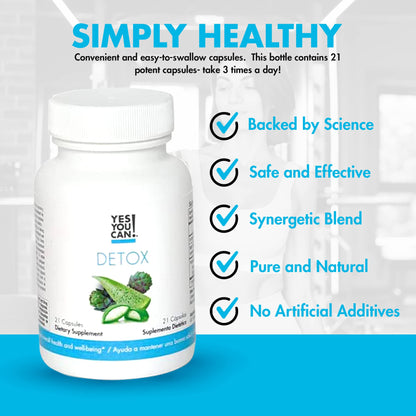 Yes You Can! Natural Detox Cleanse - Daily Cleanse Supplement for Men & Women