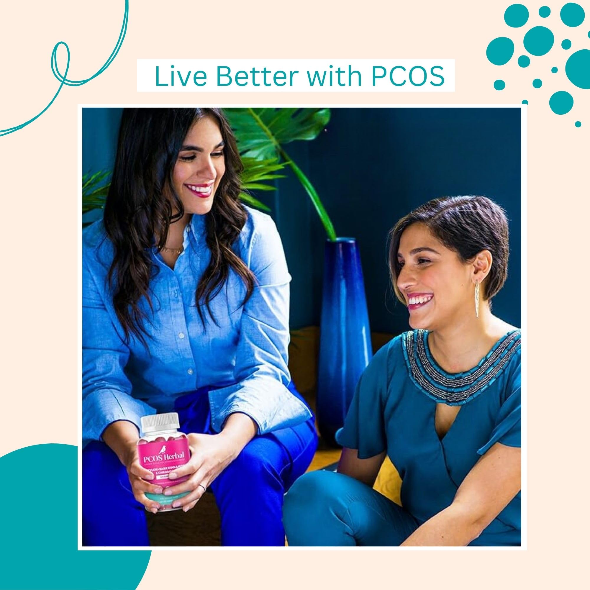 PCOS Herbal Gummies: Manage Cravings and Hormonal Balance; Cinnamon Complex PCOS Herbal Tea