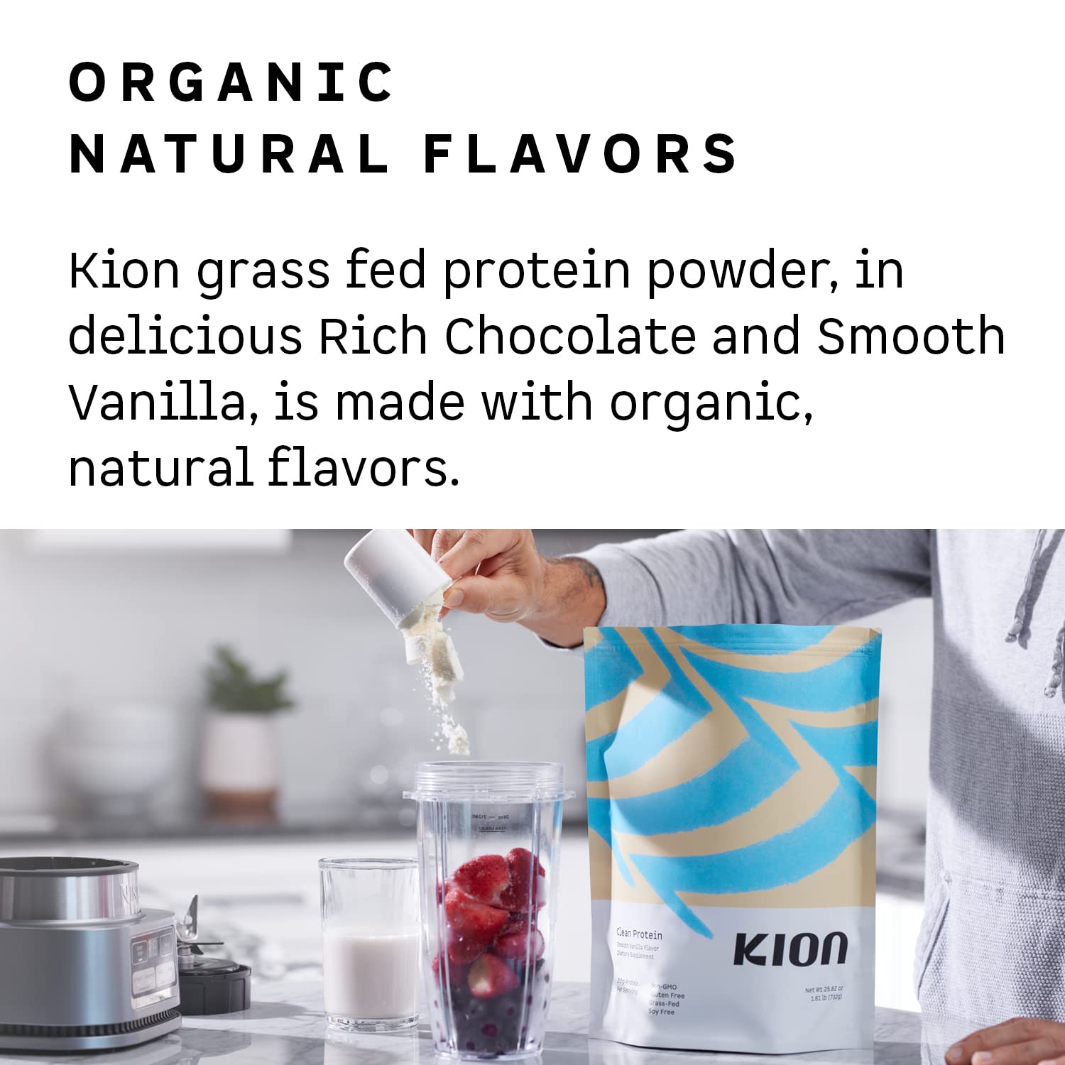 Kion Clean Protein | Grass-Fed & Pasture-Raised Whey Isolate Protein Powder Kion