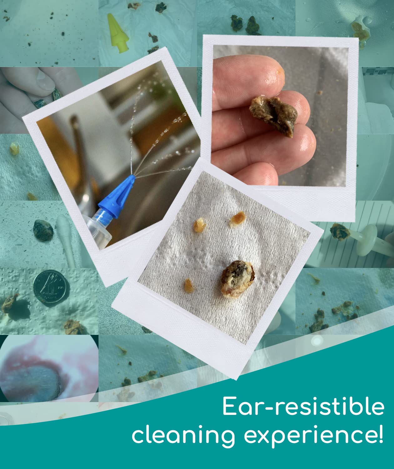 Medi Grade Ear Syringe Ear Wax Removal Kit with 3 Quad-stream Tips Medi Grade