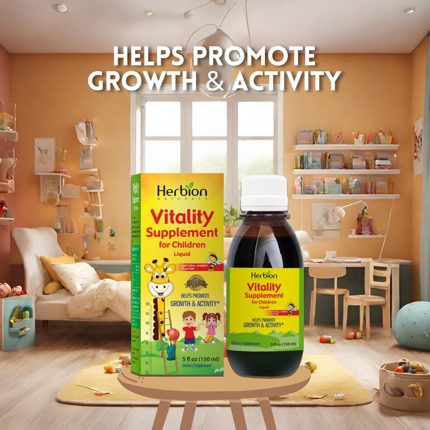 Herbion Naturals Vitality Supplement Syrup for Children, Promotes Growth and Appetite Herbion Naturals