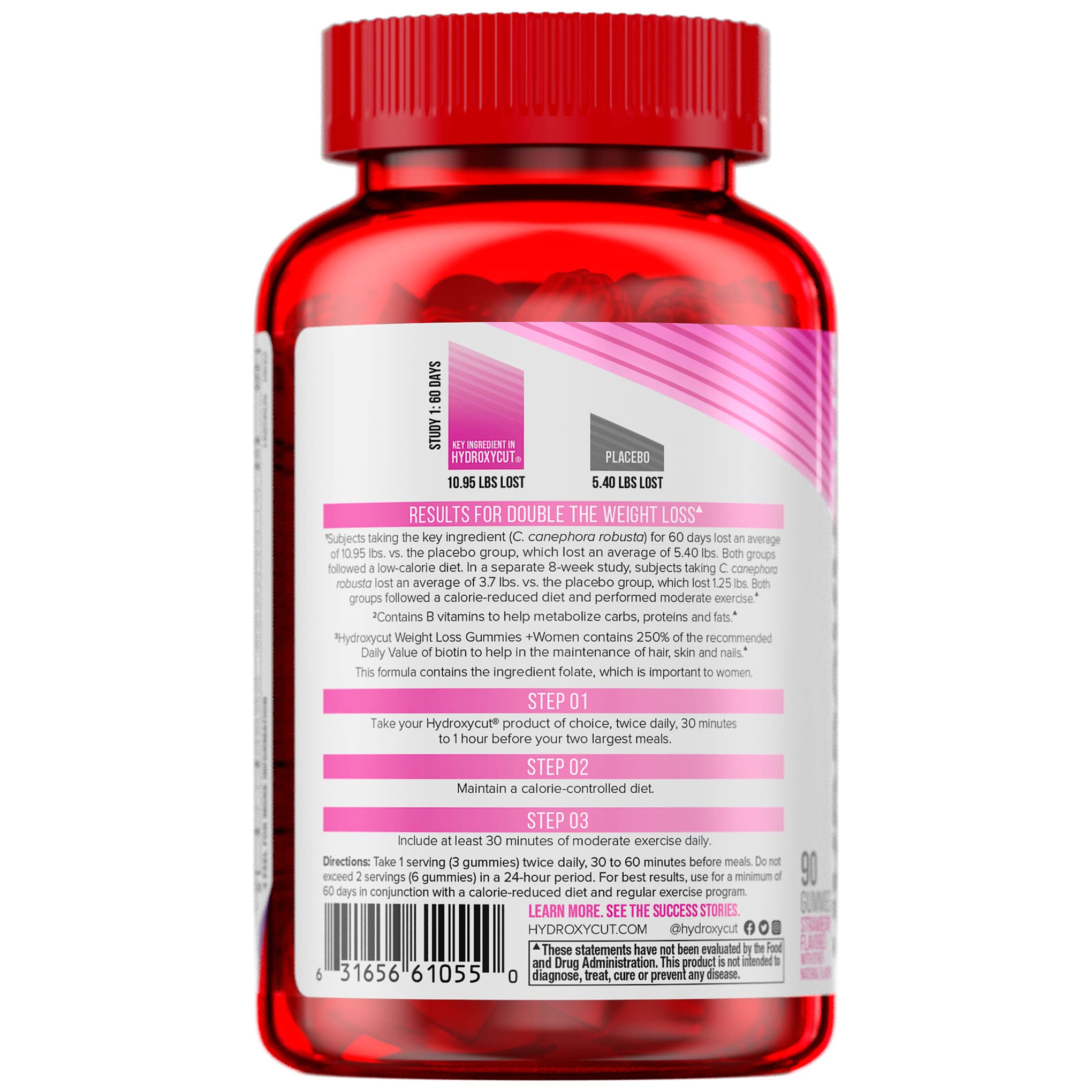 Hydroxycut Gummies + Women Strawberry 90ct Hydroxycut