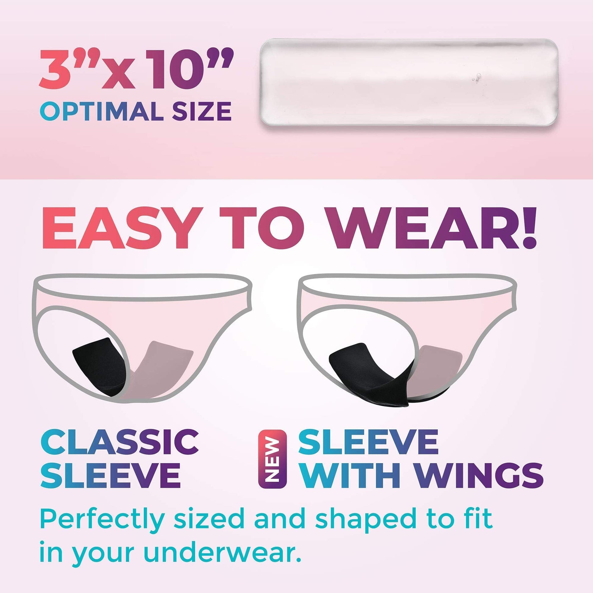 Reusable Perineal Ice Packs with Washable Sleeves – for Hemorrhoids, Postpartum Vaginal Pain PhysioNatural