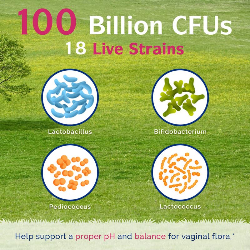 Innate Vitality Women’s Probiotics, 100 Billion CFUs 18 Strains, with Cranberry, Vitamin C Innate Vitality