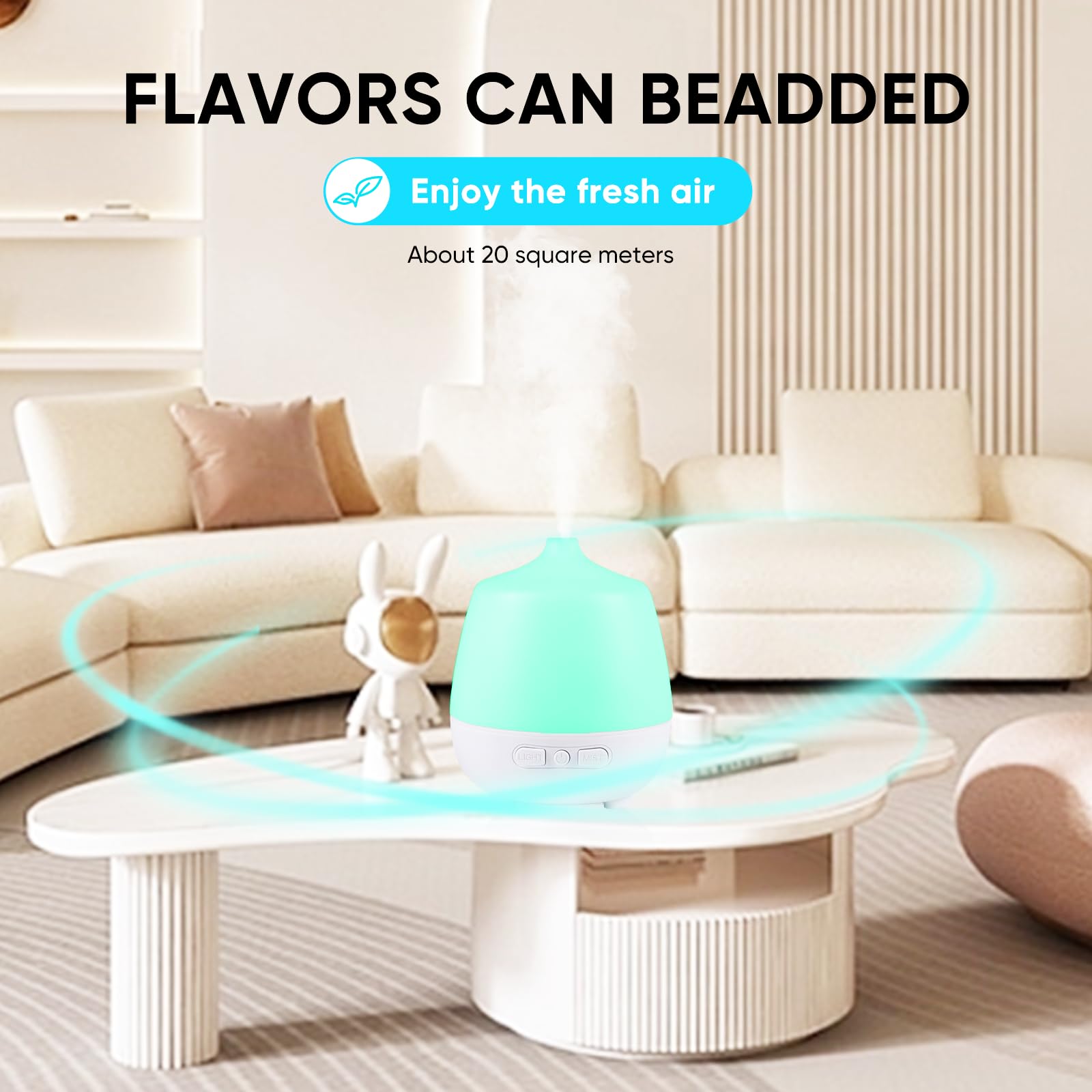 HAPPTWS 220Ml Essential Oil Diffuser - Diffusers for Essential Oils Aromatherapy Diffuser HAPPTWS