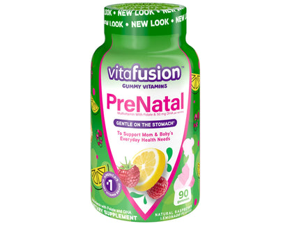 Vitafusion Prenatal, Gummy Vitamins - 90 Gummies each (Value Pack of 4)