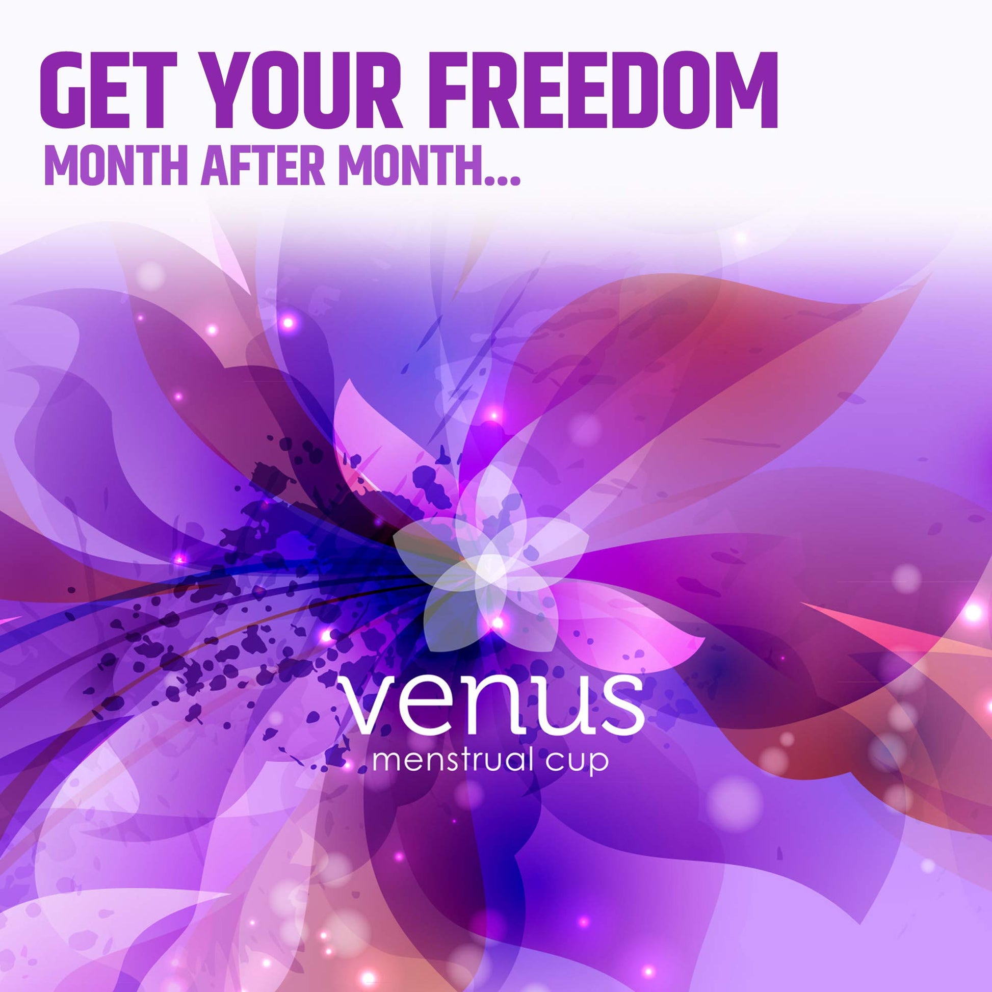 Venus Large Menstrual Cup – High Capacity for Heavy Flow -Made in USA - 100% Medical Grade Silicone VENUS