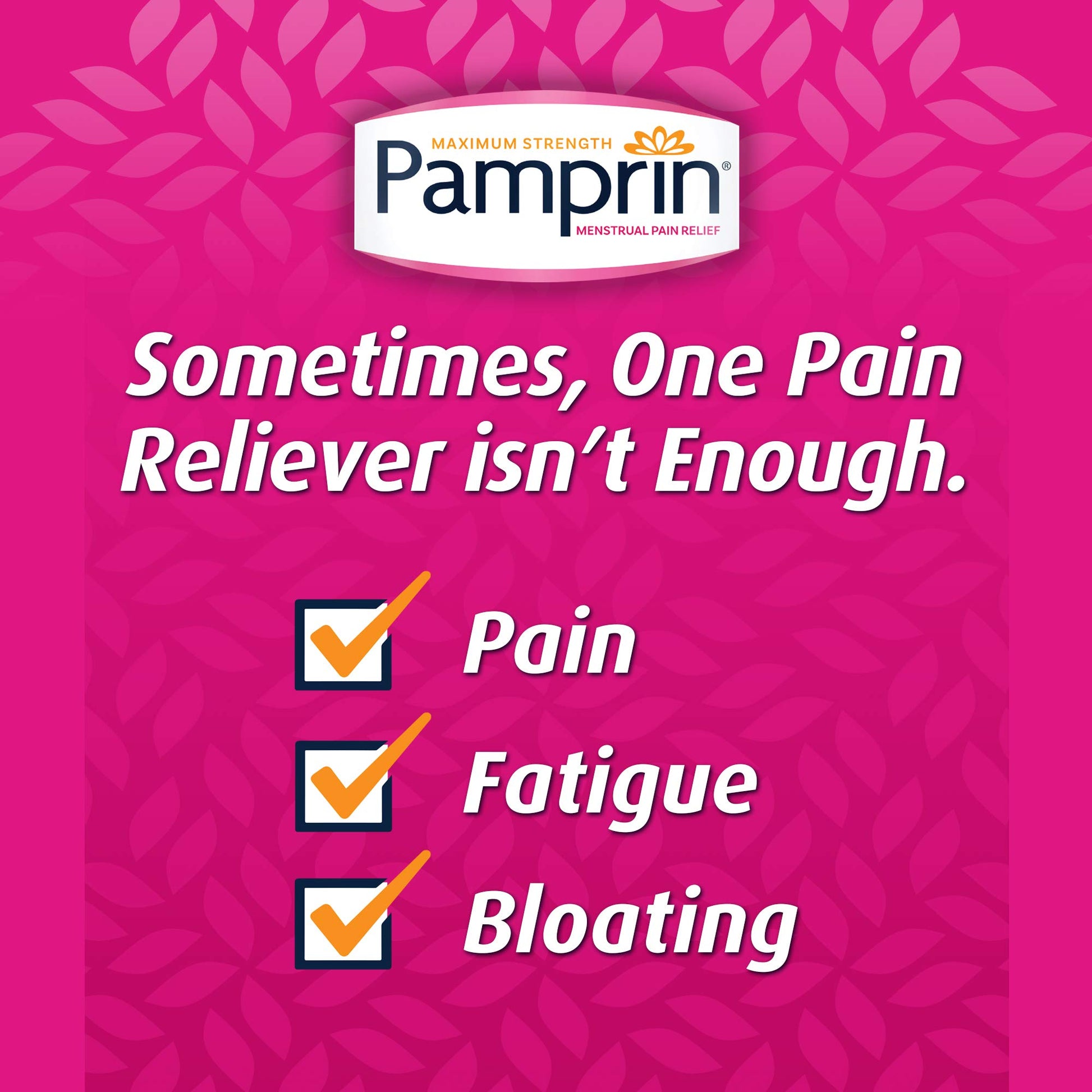 Pamprin Maximum Strength Max Formula, with Acetaminophen, Menstrual Period Symptoms Relief Pamprin