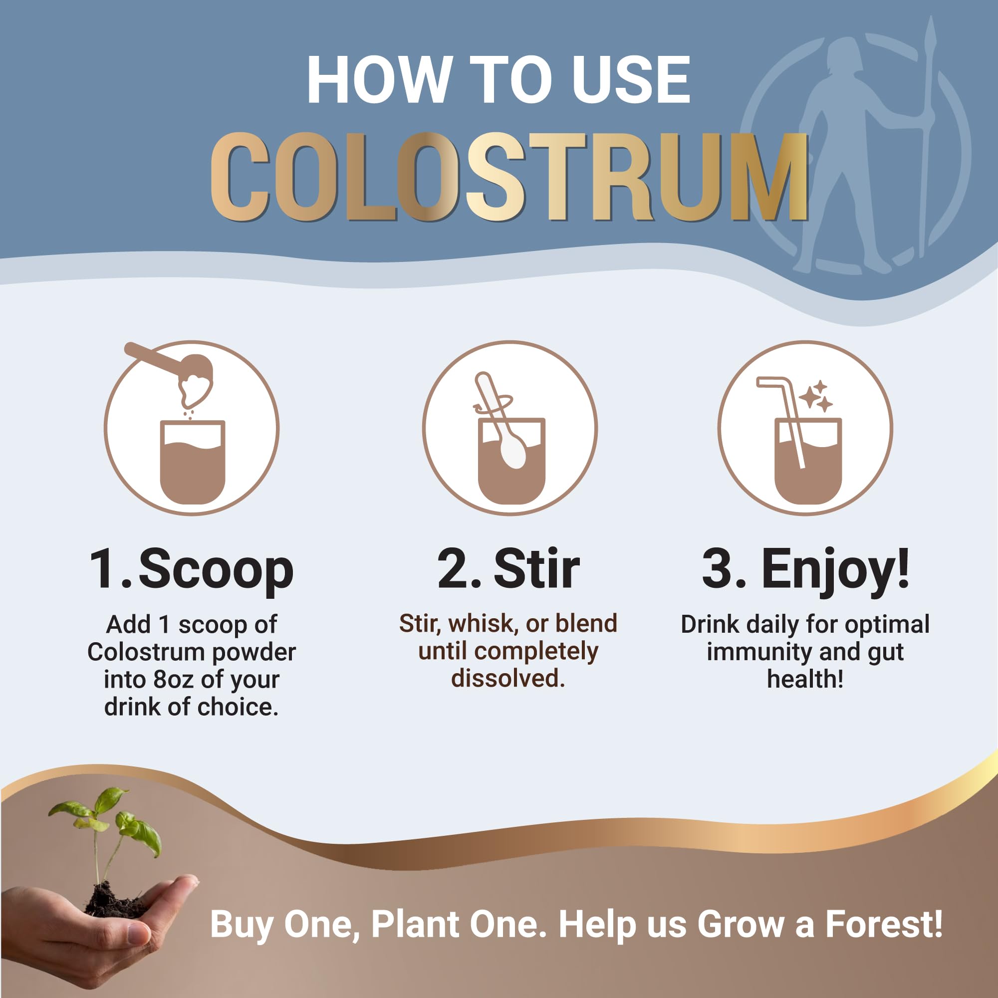 Grass Fed Colostrum Powder, Unflavored Bovine Colostrum for Humans Optimal Carnivore