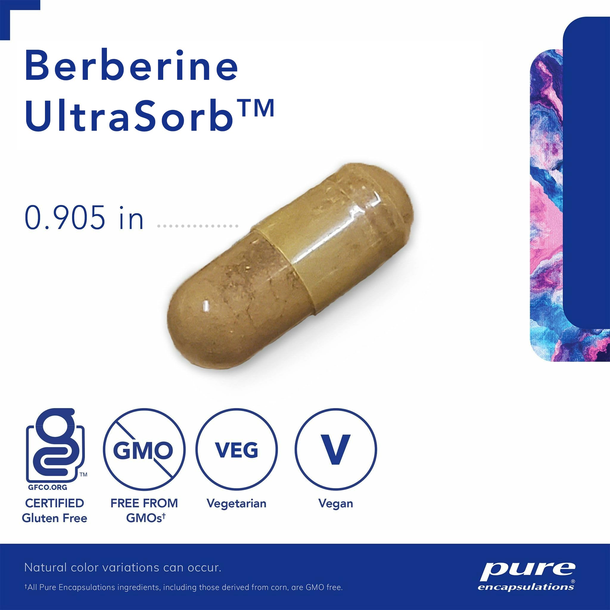 Pure Encapsulations Berberine UltraSorb | Enhanced Absorption Berberine | 60 Capsules Pure Encapsulations