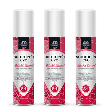 Summer's Eve Blissful Escape Daily Refreshing Feminine Spray, 2 oz, 3 Pack Summer's Eve
