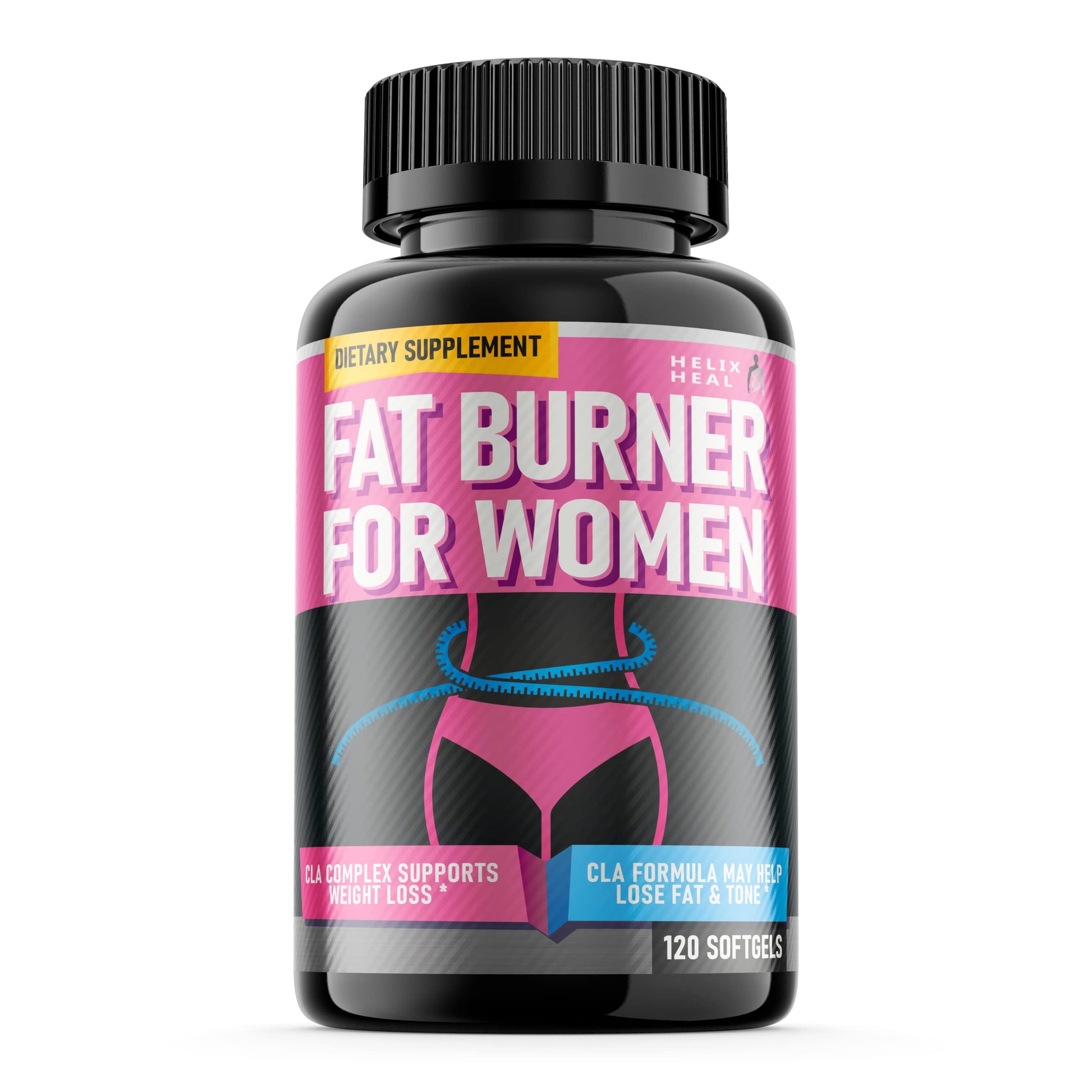 Helix Heal Belly Fat Burner for Women - Lose Stomach Fat w/Softgel Diet Pills for Weight Loss
