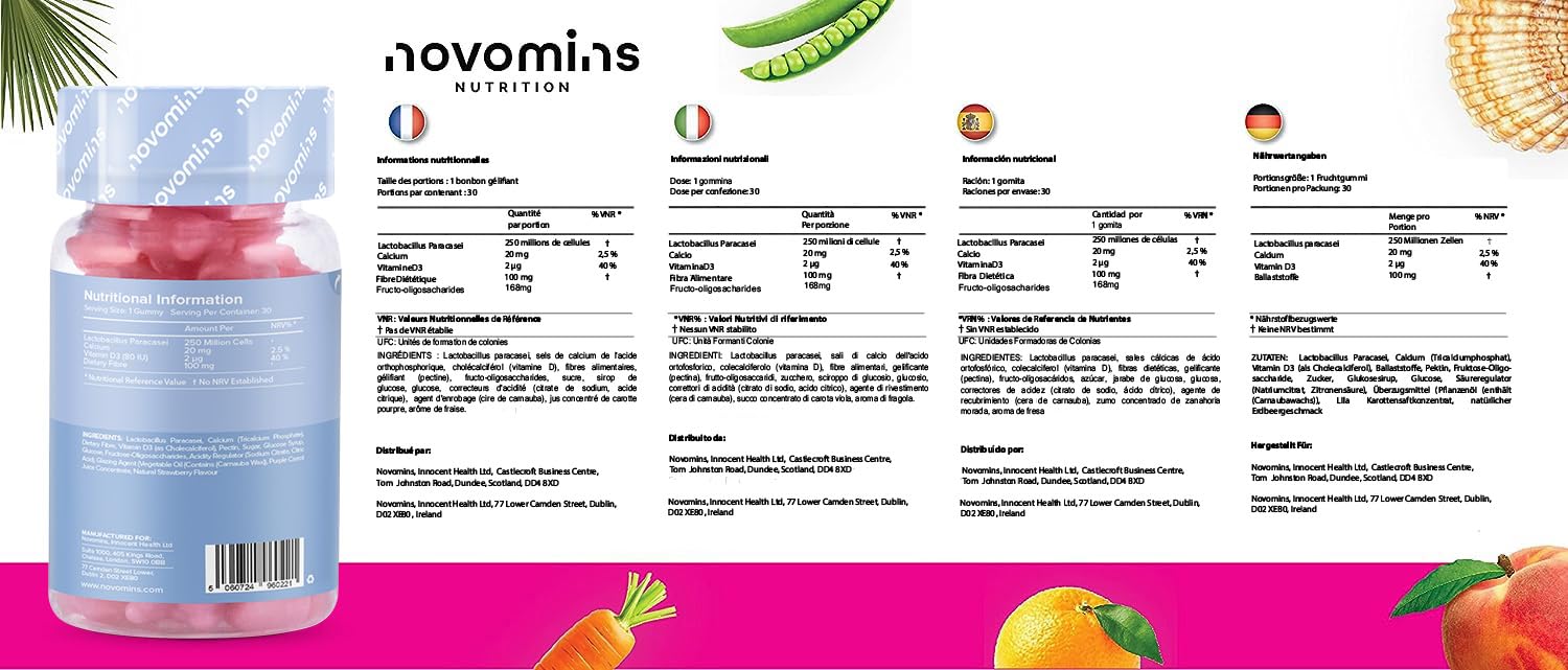 Kids Probiotic Gummies – Probiotics for Children – Kids Kind Tummy Gummies novomins