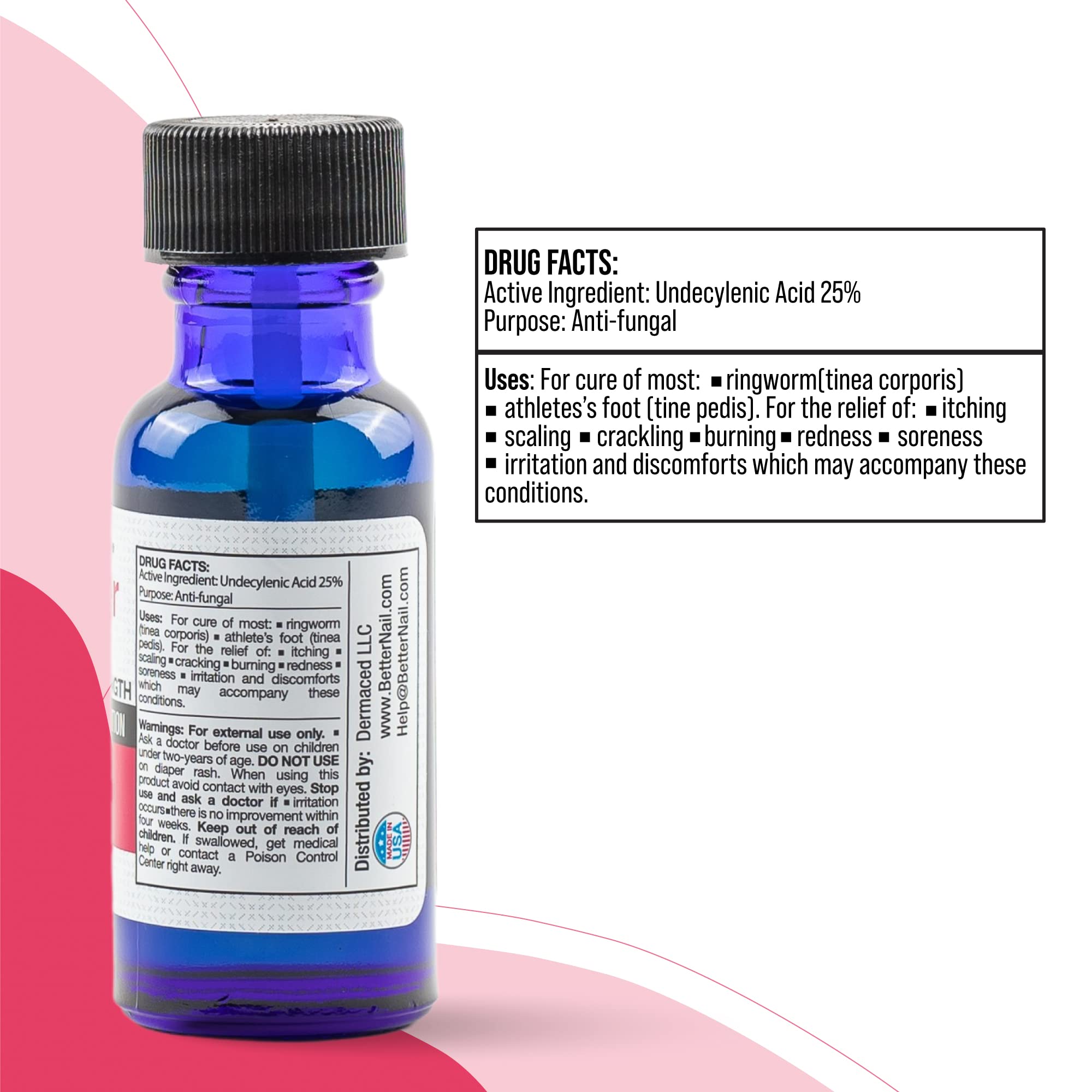 Better Nail - Treatment for Fungus Under & Around the Nail - Maximum Strength 25% Rejuvica Health