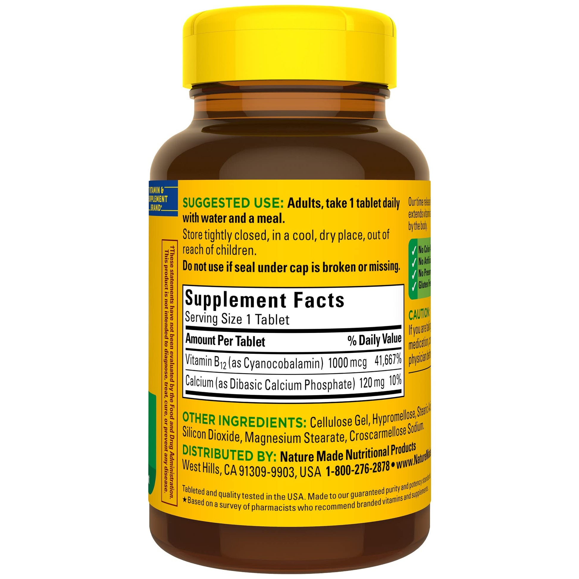 Nature Made Vitamin B12 1000 mcg, Dietary Supplement For Energy Metabolism Support Nature Made