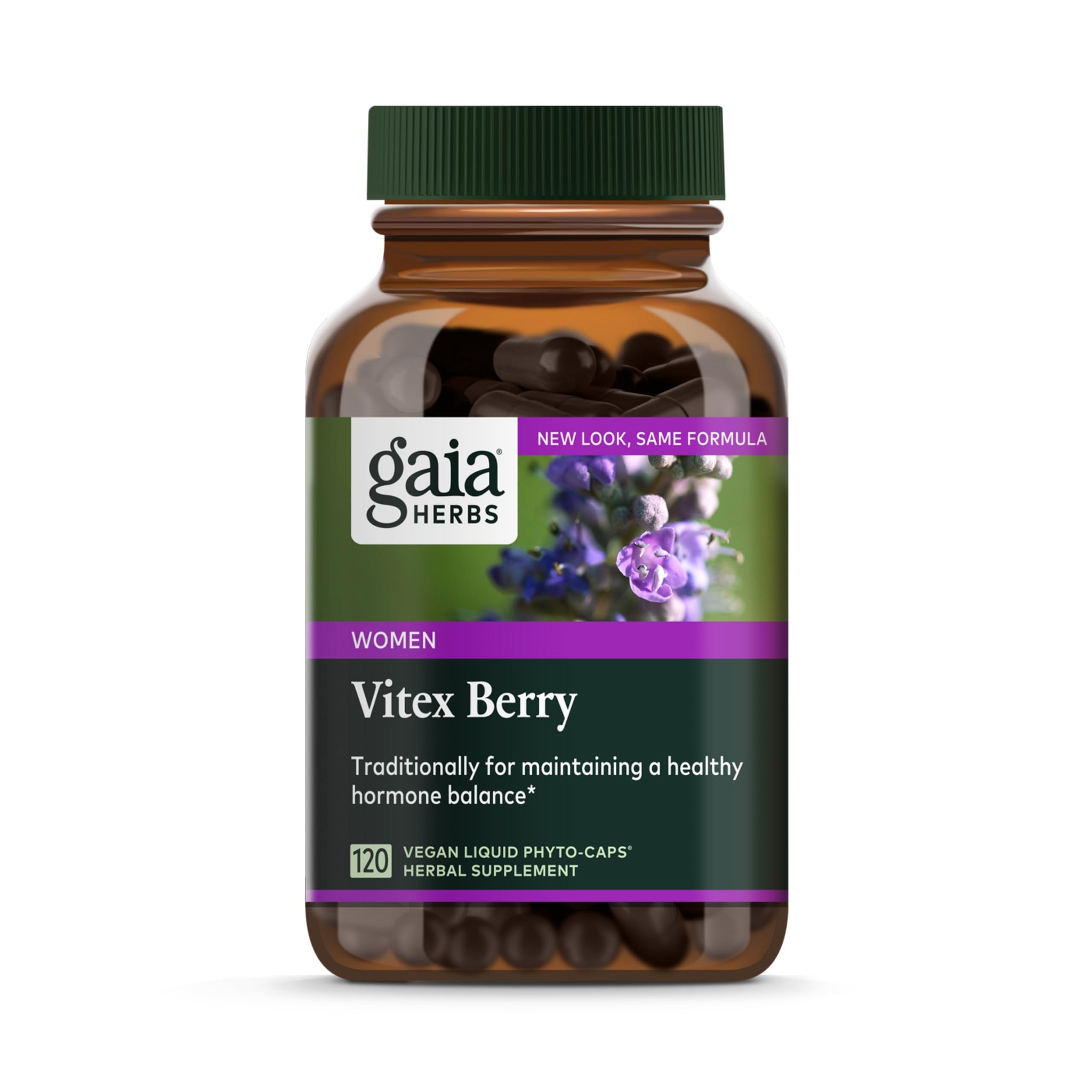 Gaia Herbs Vitex Berry (Chaste Tree) - Supports Hormone Balance & Fertility Gaia Herbs