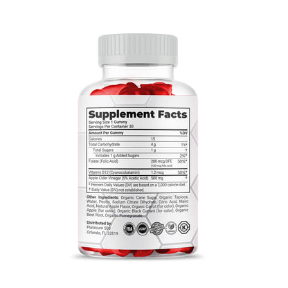 (3 Pack) Simpli Health ACV Keto Gummies, Maximum Strength Gold Nutra
