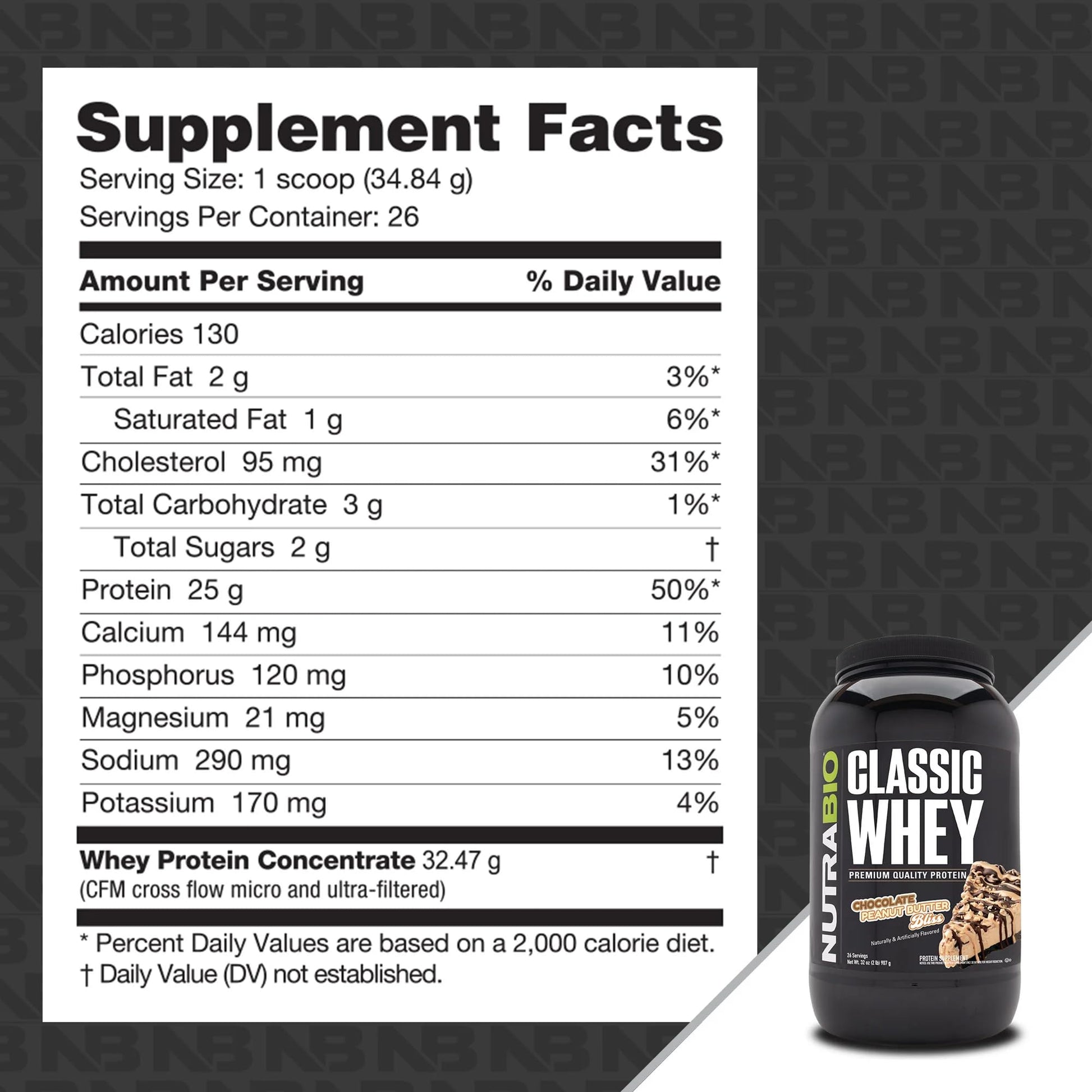 NutraBio Classic Whey Protein Powder- Full-Spectrum Amino Acid Profile - No Fillers NutraBio
