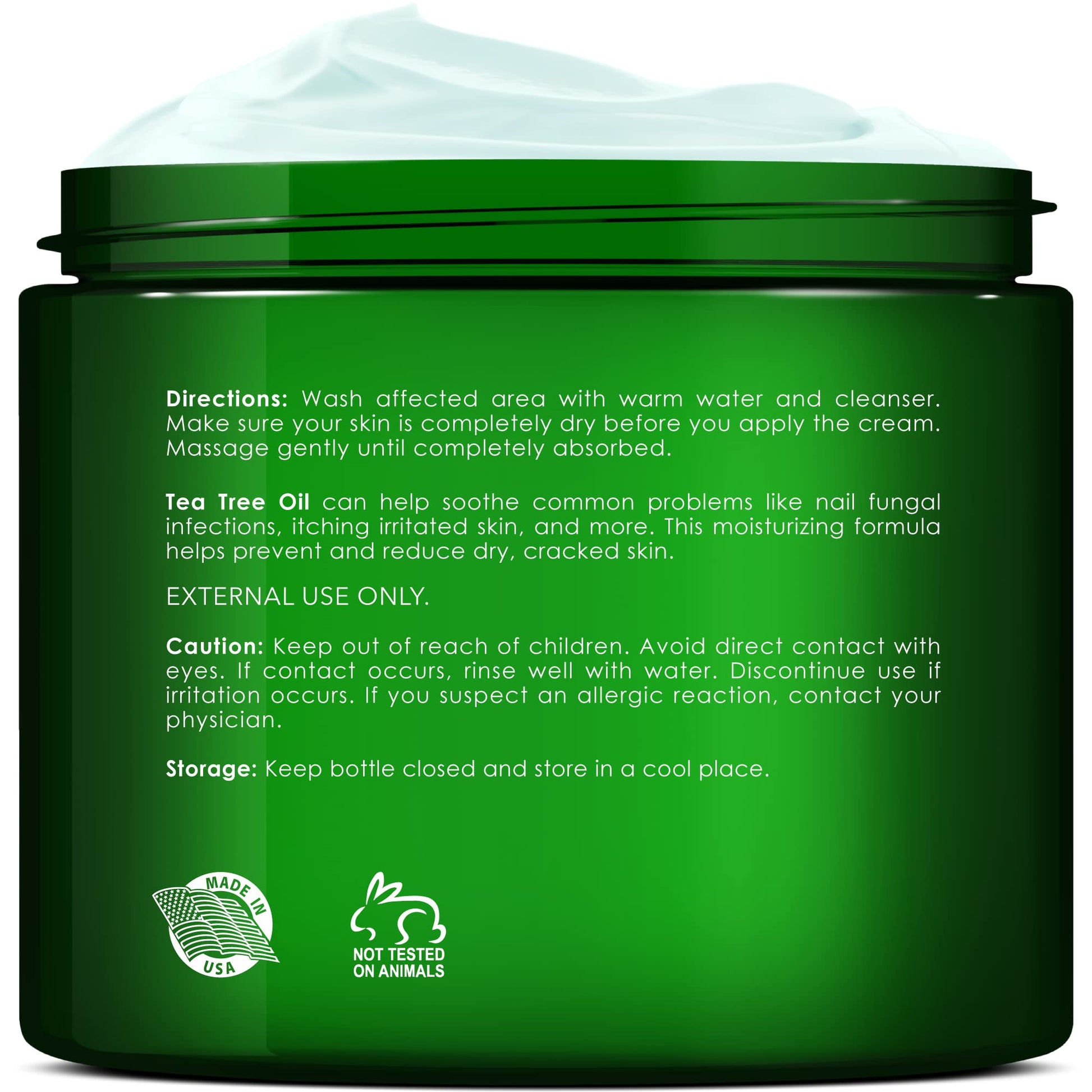 New York Biology Tea Tree Oil Foot Cream for Dry Cracked Feet, Athletes Foot, Nail Fungus NEW YORK BIOLOGY THE ULTIMATE COSMECEUTICALS