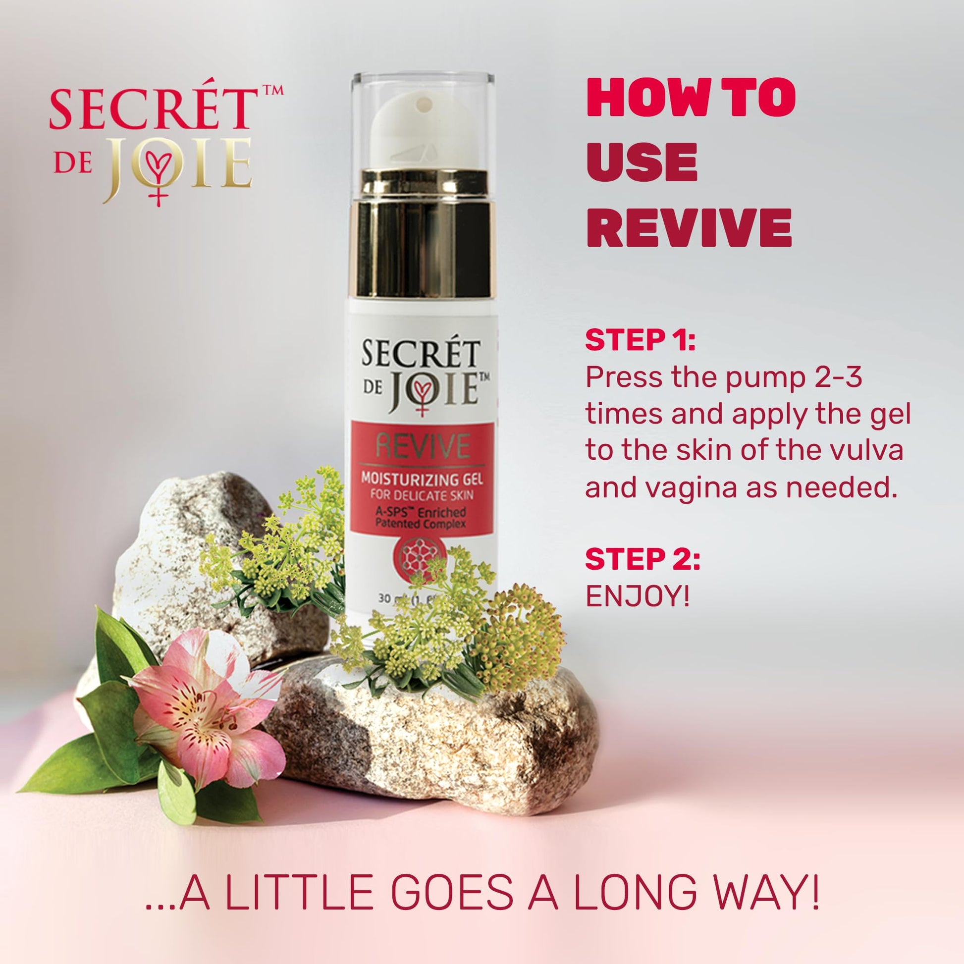 SECRET DE JOIE REVIVE Vaginal Moisturizer for Women - Long-Lasting Dryness & Discomfort Relief SECRET DE JOIE
