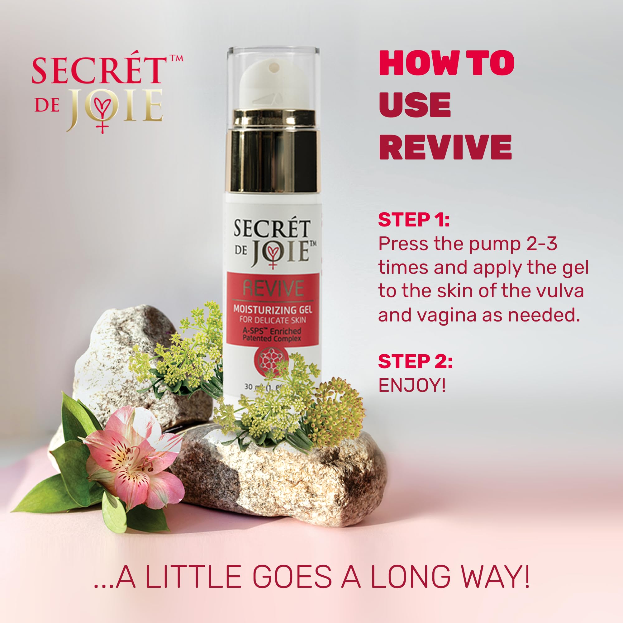 SECRET DE JOIE REVIVE Vaginal Moisturizer for Women - Long-Lasting Dryness & Discomfort Relief SECRET DE JOIE