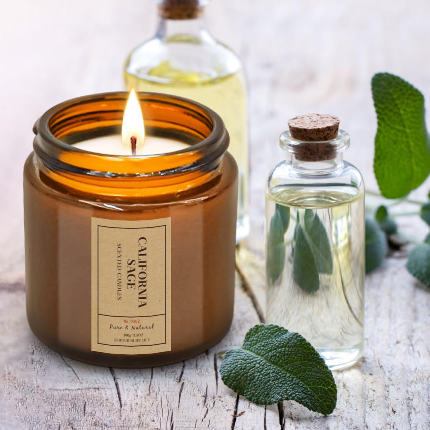 Aromatherapy Candles for Home Scented, 4 Pack Lavender Candles Gifts Set for Women FOMICO