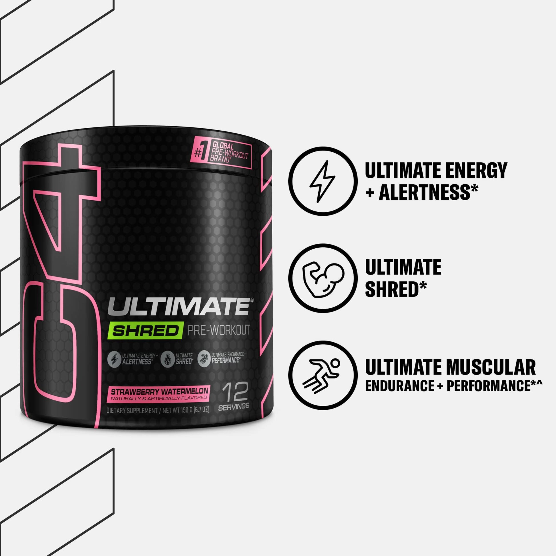 Cellucor C4 Ultimate Shred Pre Workout Powder, Fat Burner for Men & Women, Weight Loss Cellucor