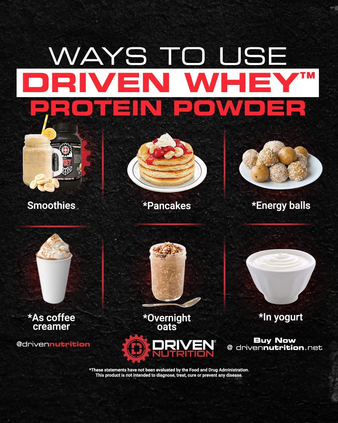 Driven WHEY- Grass Fed Whey Protein Powder: Delicious, Clean Protein Shake Driven Nutrition