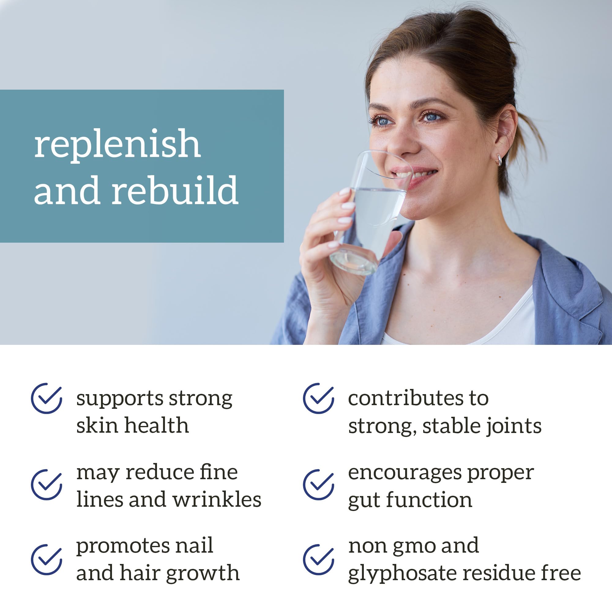 Organifi Unflavored Collagen Powder - Supports Stronger Skin, Nail, and Hair, 40 Servings Organifi