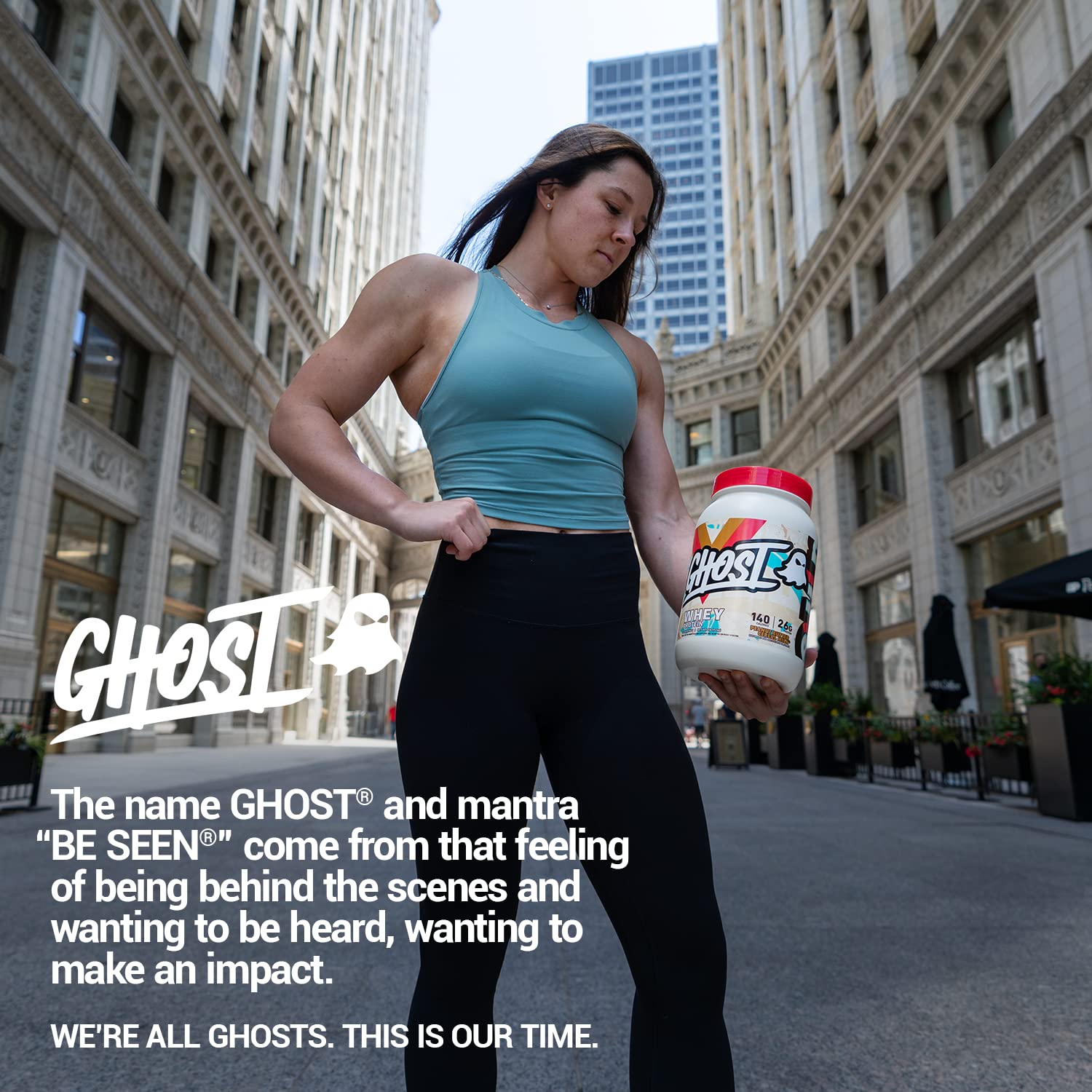 GHOST Whey Protein Powder, Peanut Butter Cereal Milk - 2LB Tub, 26G of Protein GHOST
