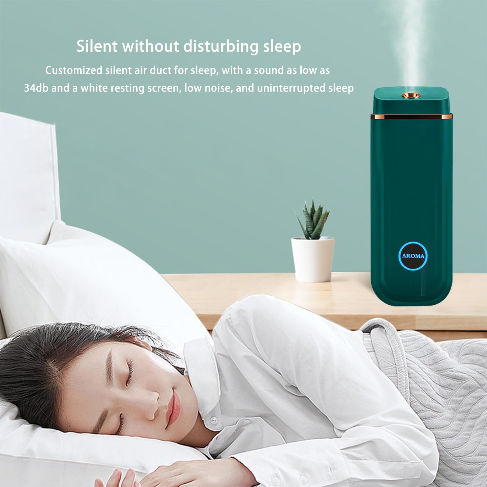 Sentmoon Essential Oil Diffusers for Home, Portable Rechargeable Aroma Humidifier with 3-Level Mode Sentmoon