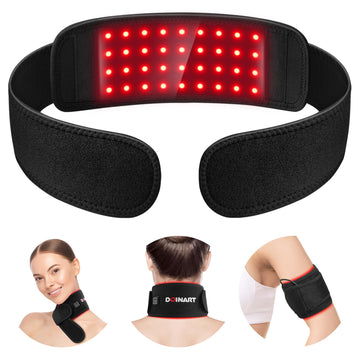 Doinart Red Light Therapy Belt for Neck, Portable Near Infrared Light Therapy for Face