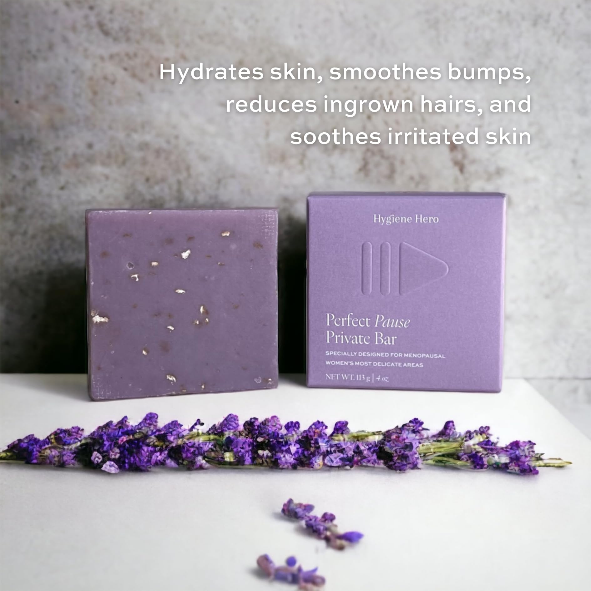 Hygiene Hero Perfect Pause Private Bar - Soap for Menopausal Women | All Natural, Handcrafted,